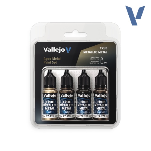 Aged Metal Paint Set (4x18ml) Vallejo 77258