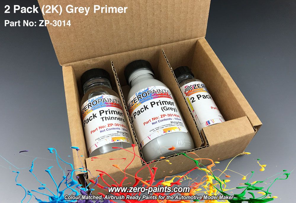 Zdjęcie Zestaw farb 2 Pack Grey Primer 1x100ml, 1x60ml, 1x30ml Zero Paints ZP-3014
