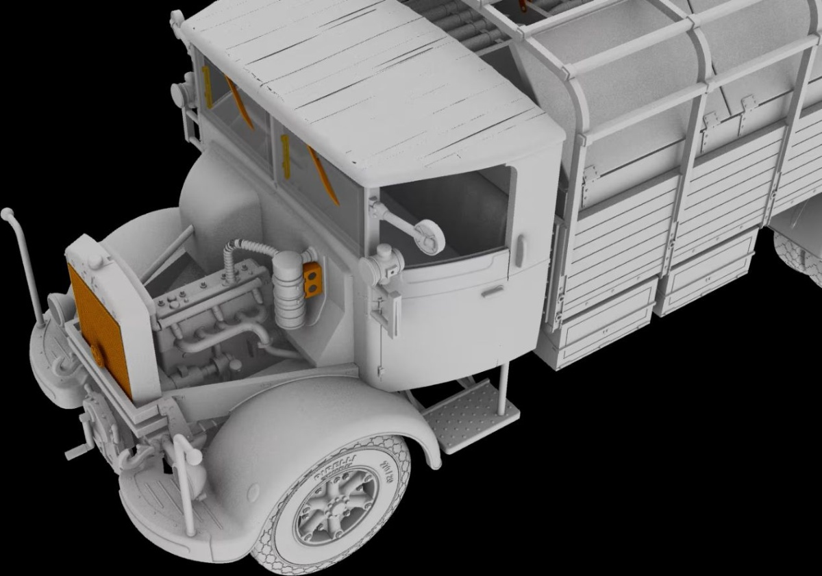 Zdjęcie Włoski samochód ciężarowy Autocannone 3Ro i transporter amunicji (2 w 1) 1:72 IBG 72095