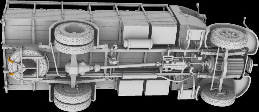 Zdjęcie Włoski samochód ciężarowy Autocannone 3Ro i transporter amunicji (2 w 1) 1:72 IBG 72095