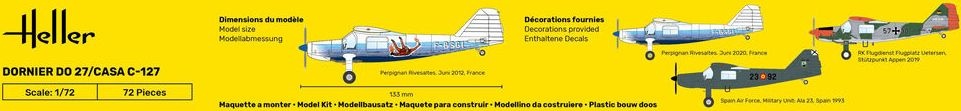 Zdjęcie Dornier Do 27/CASA C-127 1:72 Heller 30304