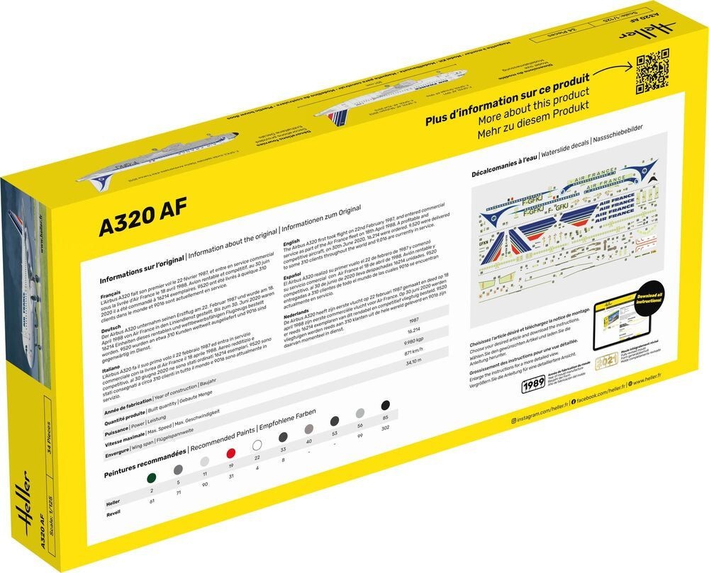 Zdjęcie Airbus A320 AF 1:125 Heller 80448