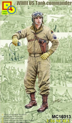 American World War II tank commander 1:16 Classy Hobby MC16013