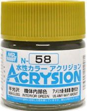 Zdjęcie Mr. Hobby N058 Interior Green farba 10ml N058