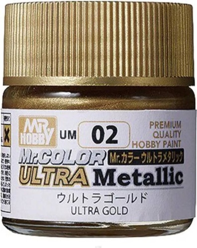 Mr. Hobby UM02 Ultra Gold paint 10ml UM02