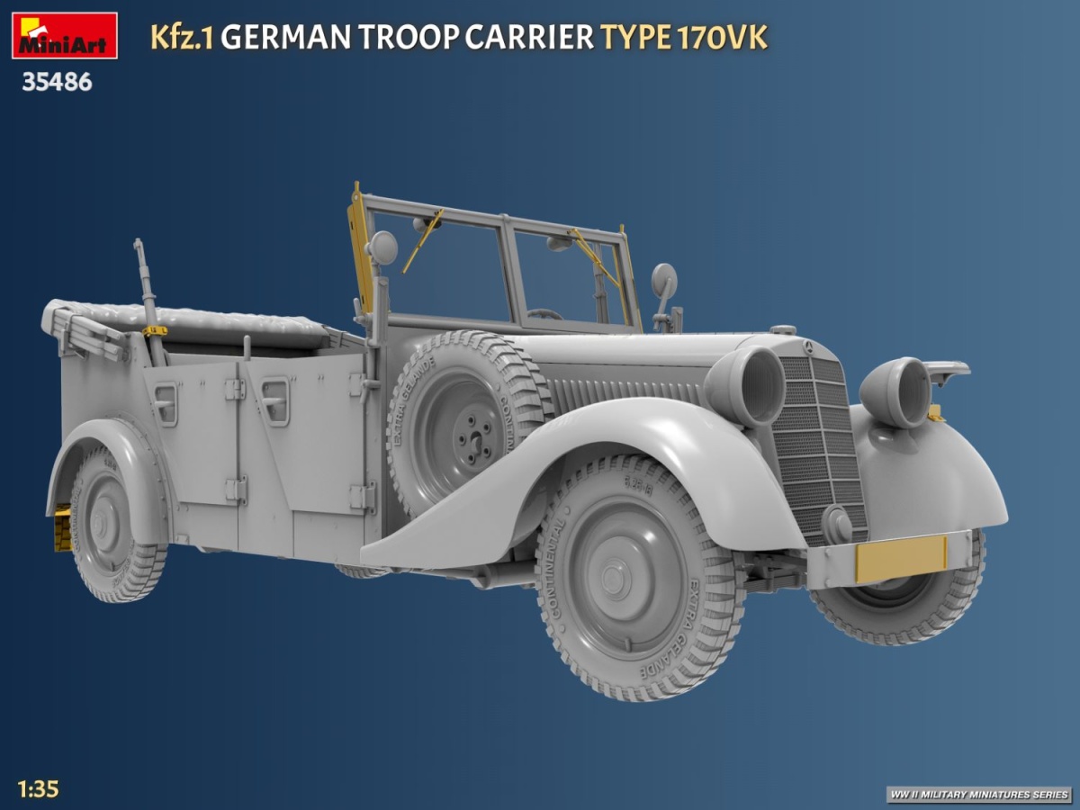 Zdjęcie Kfz.1 German Troop Carrier Type 170VK 1:35 MiniArt 35486