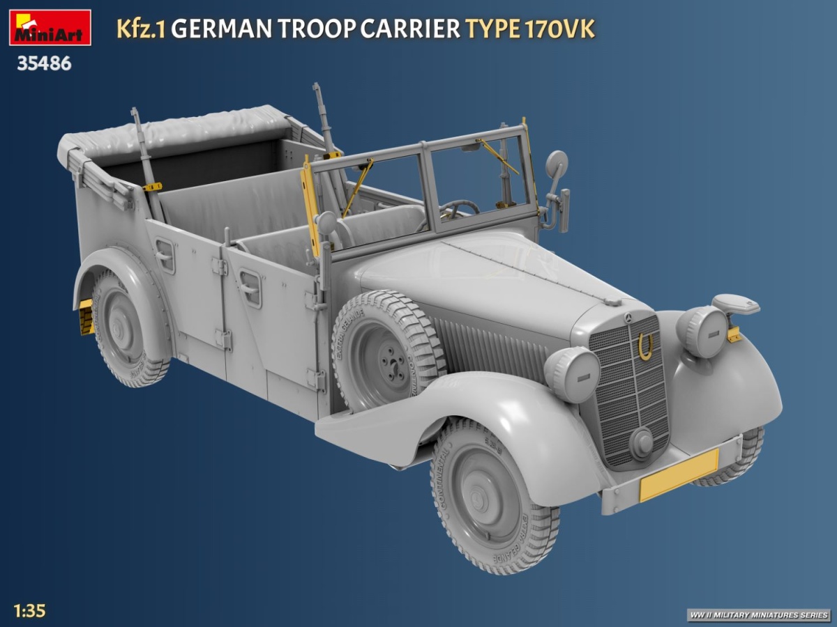Zdjęcie Kfz.1 German Troop Carrier Type 170VK 1:35 MiniArt 35486