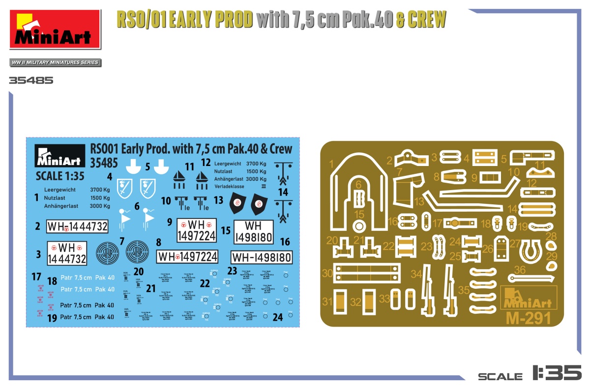 Zdjęcie RSO/01 Early Prod. z 7,5 cm Pak.40 & załogą 1:35 MiniArt 35485