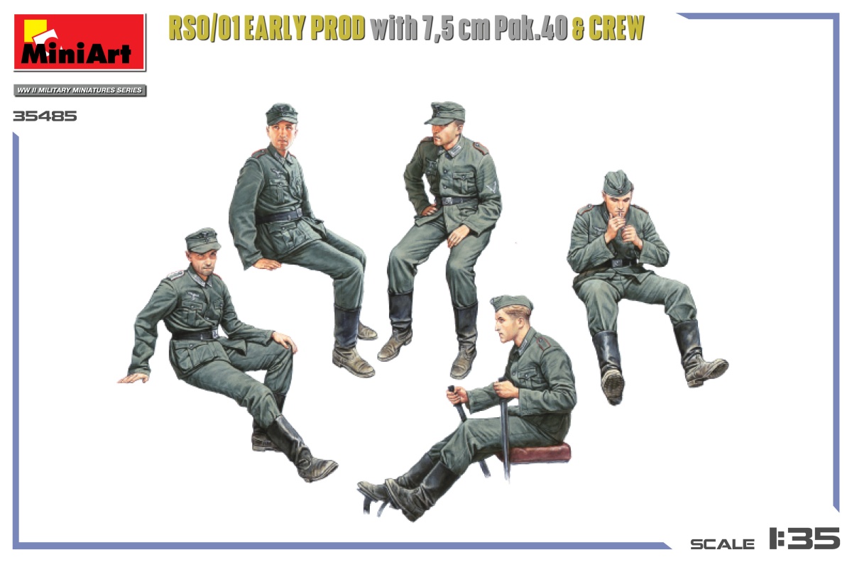 Zdjęcie RSO/01 Early Prod. z 7,5 cm Pak.40 & załogą 1:35 MiniArt 35485