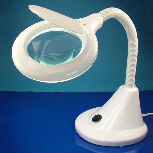 Compact Flexi Shesto LED magnifying glass lamp LC8082LED-EU