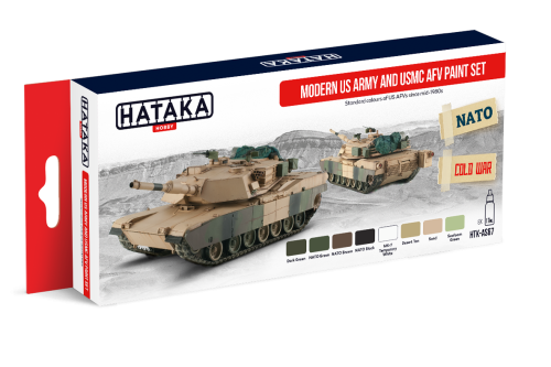 Set of paints Modern US Army and USMC AFV 8x17ml Hataka HTK-AS67