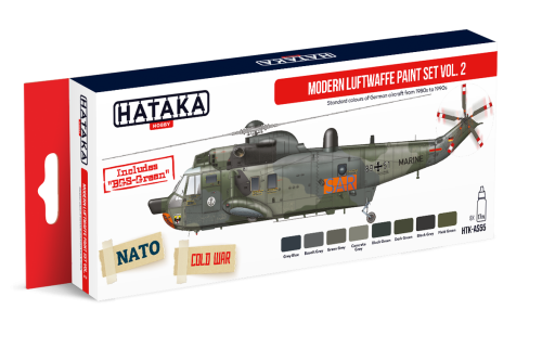 Modern Luftwaffe Paint Set Vol. 2 8x17ml Hataka HTK-AS55