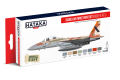 Zdjęcie Zestaw farb Israeli Air Force Paint Set (Modern Jets) 8x17ml Hataka AS62
