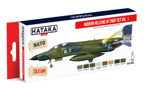 Modern Hellenic AF Paint Set Vol. 1 8x17ml Hataka HTK-AS68