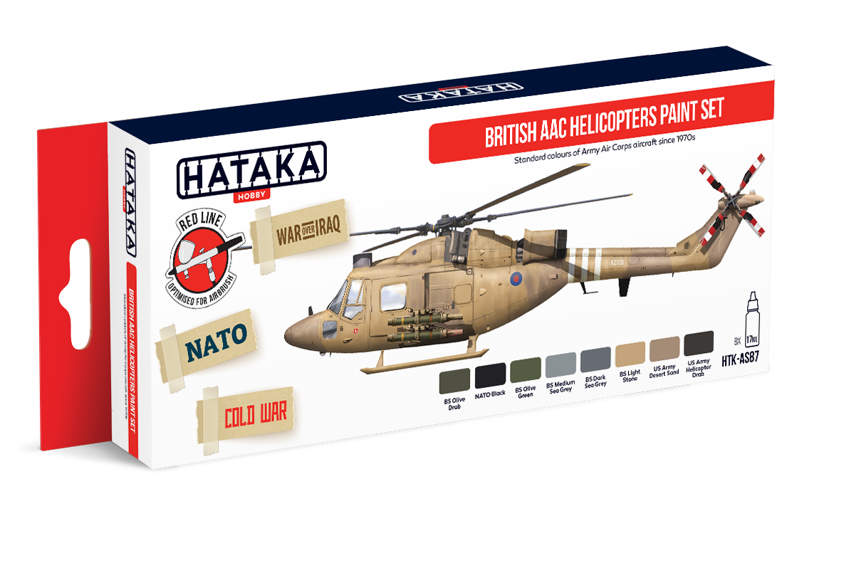 Zdjęcie Zestaw farb British AAC Helicopters 8x17ml Hataka HTK-AS87