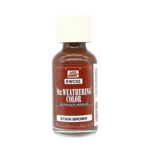 Mr. Hobby EWC03 Stain Brown paint 50ml EWC03