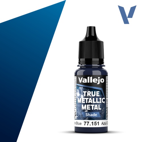 Vallejo 77151 Sapphire Blue Shade paint 18ml 77151