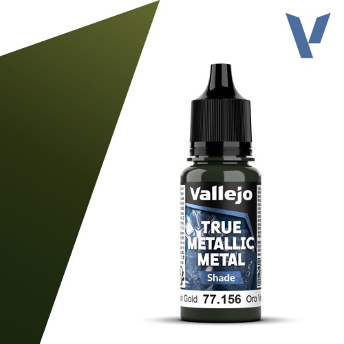 Vallejo 77156 Greenish Gold paint 18ml 77156