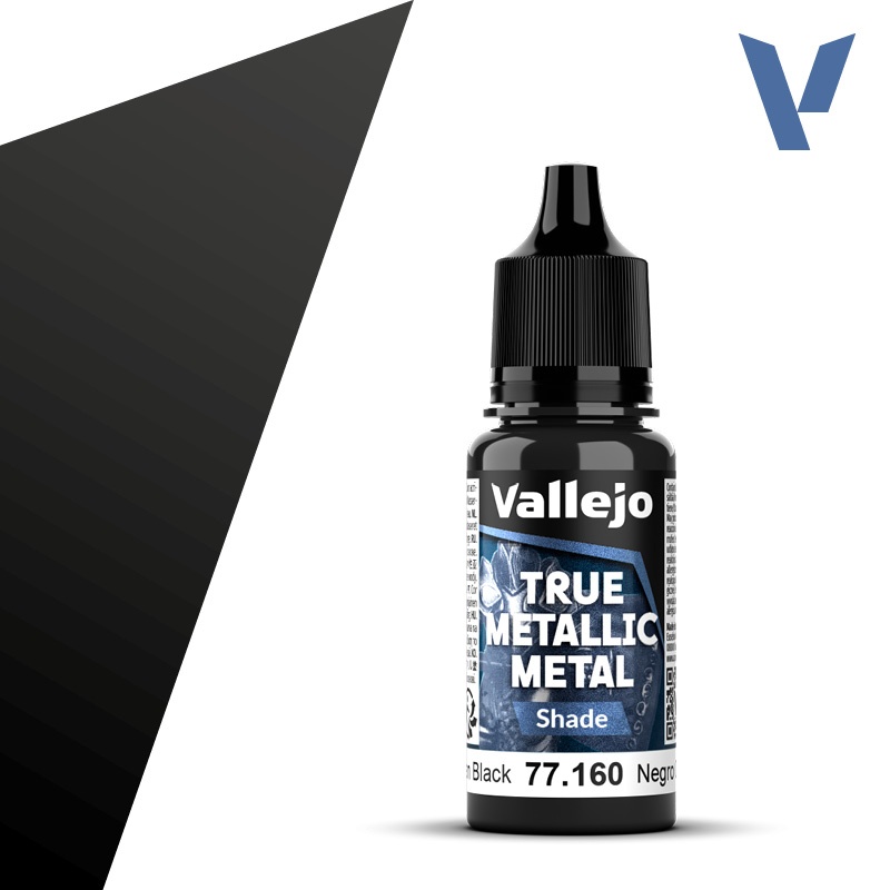Zdjęcie Vallejo 77160 Obsidian Black farba 18ml 77160