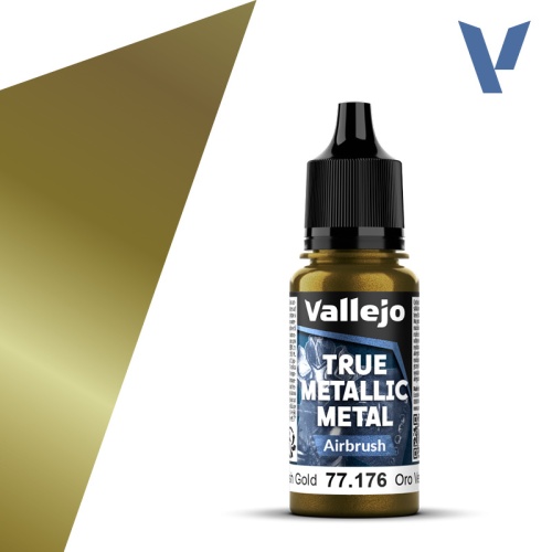 Vallejo 77.176 Greenish Gold paint 18ml 77176