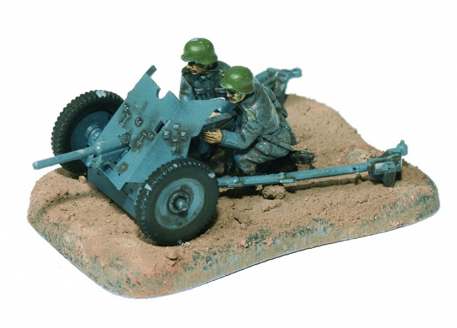 Zdjęcie Niemieckie działo przeciwpancerne Pak-36 z załogą 1:72 Zvezda 6114