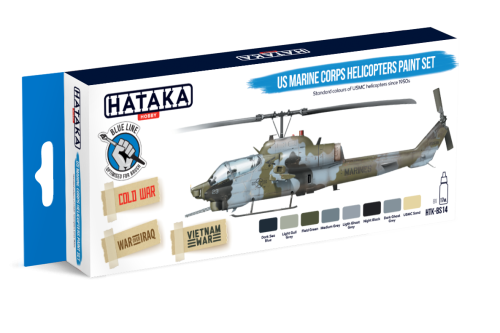 US Marine Corps Helicopters Paint Set 8x17ml Hataka BS14