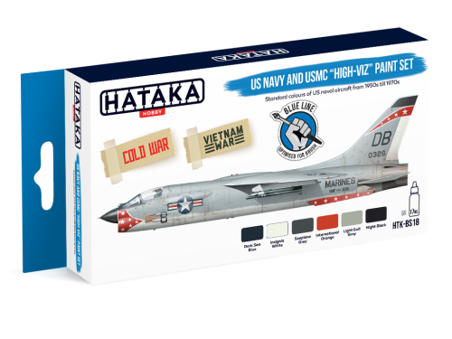 US Navy and USMC "high-viz" paint set 6x17ml Hataka HTK-BS18