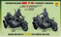 Zdjęcie Niemiecki motocykl R-12 z wózkiem bocznym i załogą 1:35 Zvezda 3607