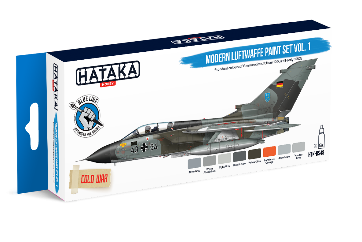 Zdjęcie Zestaw farb Modern Luftwaffe Paint Set Vol. 1 8x17ml Hataka BS48