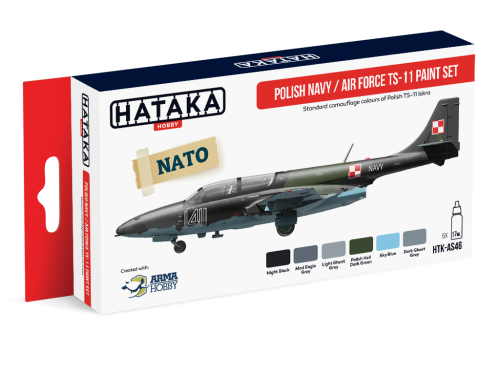 Polish Navy / Air Force TS-11 Paint Set 6x17ml Hataka HTK-AS46