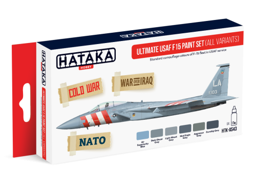 Ultimate USAF F 15 Paint Set (All Variants) 6x17ml Hataka HTK-AS43