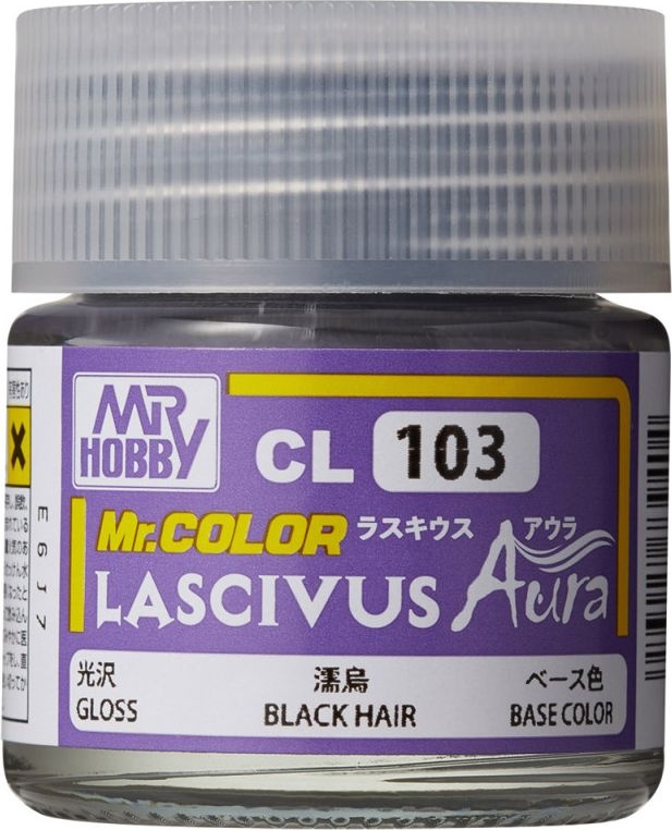 Zdjęcie Mr.Hobby CL103 Black Hair farba 10ml CL103