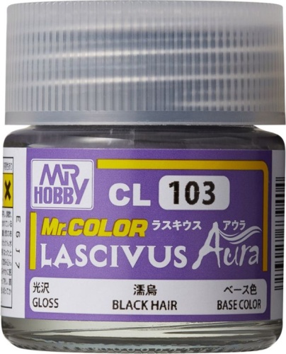 Mr.Hobby CL103 Black Hair paint 10ml CL103