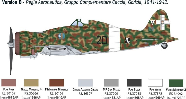Zdjęcie Macchi MC.200 Saetta 1:32 Italeri 2516