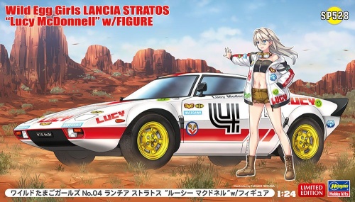 Lancia Stratos "Lucy McDonnell" with 1:24 Hasegawa SP528 Figure