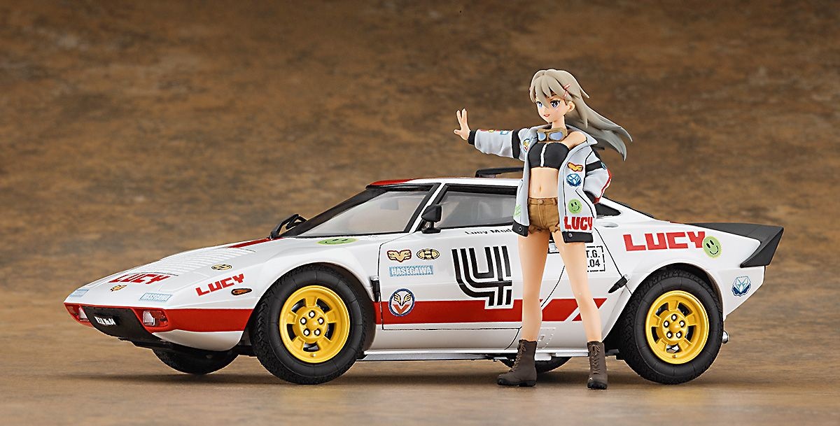 Zdjęcie Lancia Stratos "Lucy McDonnell" z figurką 1:24 Hasegawa SP528