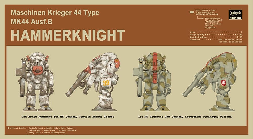 Zdjęcie Hammerknight MK44 Ausf.B Robot Battle V 1:20 Hasegawa 64110