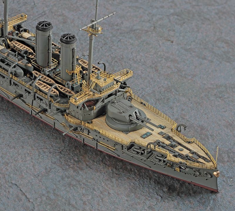 Zdjęcie Drewniany pokład do pancernika Mikasa 1:700 Hasegawa 72160