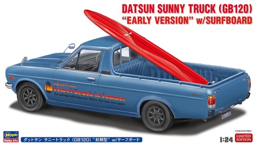 Datsun Sunny Truck (GB120) "Early Version" with Surfboard 1:24 Hasegawa 20778