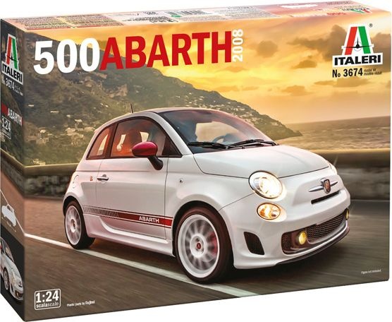 Zdjęcie Abarth 500 2008 1:24 Italeri 3674