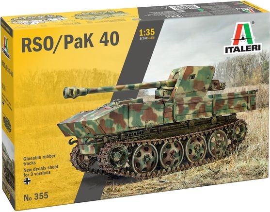 Zdjęcie RSO z PaK 40 1:35 Italeri 0355