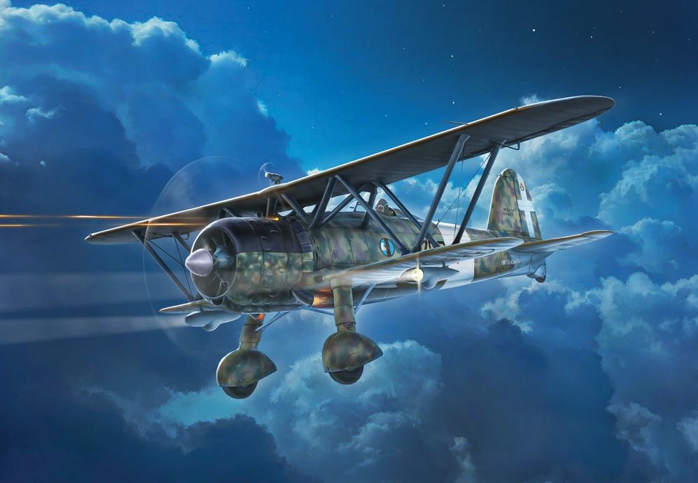 Zdjęcie Fiat CR.42 CN Falco Night Fighter 1:72 Italeri 1485