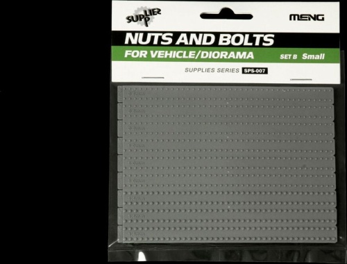 Nuts and Bolts for Vehicles and Dioramas (Set B Small) Meng SPS-007