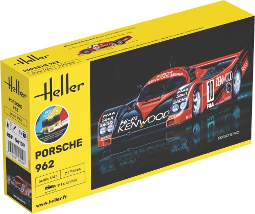 Porsche 962 1:43 Heller 56109 STARTER KIT