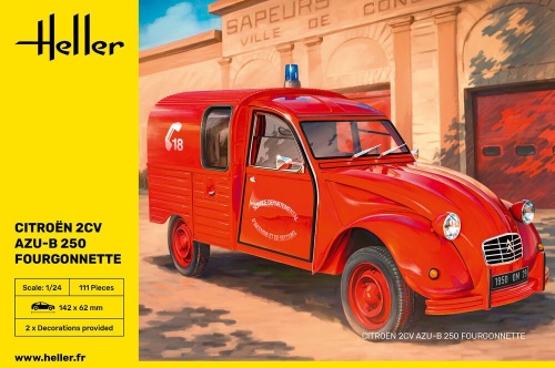 Citroen 2CV AZU-B 250 Fourgonnette 1:24 Heller 82701