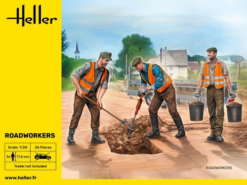 Road workers 1:24 Heller 82754