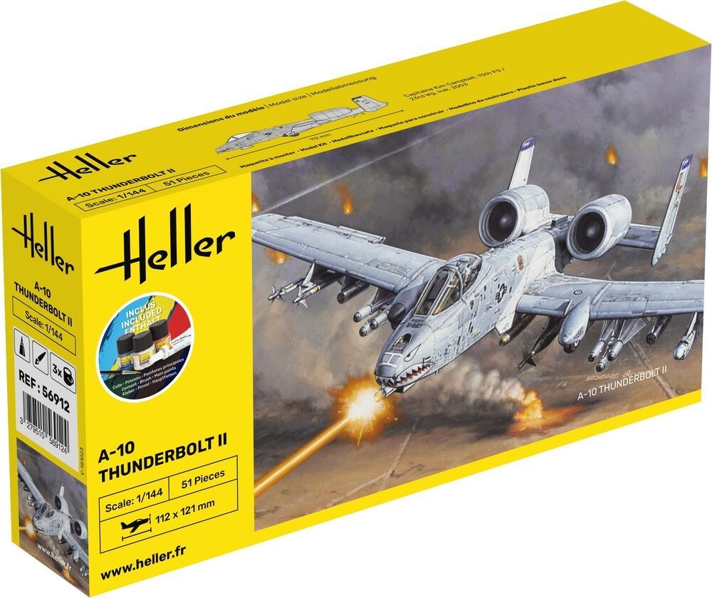 Zdjęcie A-10 Thunderbolt II Starter Kit 1:144 Heller 56912