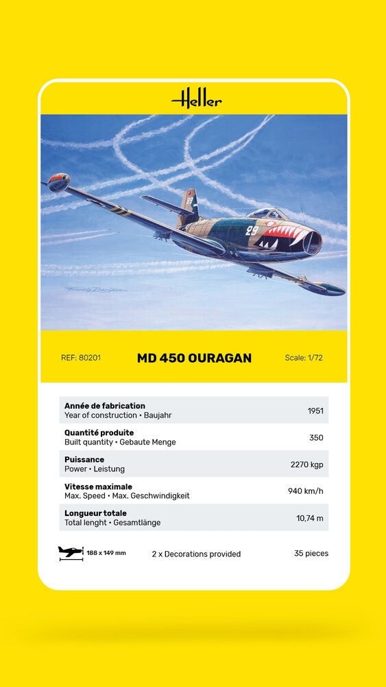 Zdjęcie MD 450 Ouragan 1:72 Heller 80201