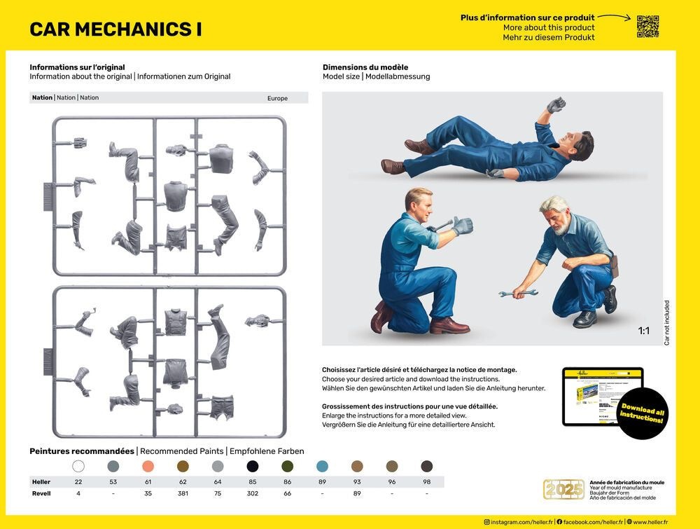 Zdjęcie Mechanicy samochodowi I 1:24 Heller 58755 STARTER KIT