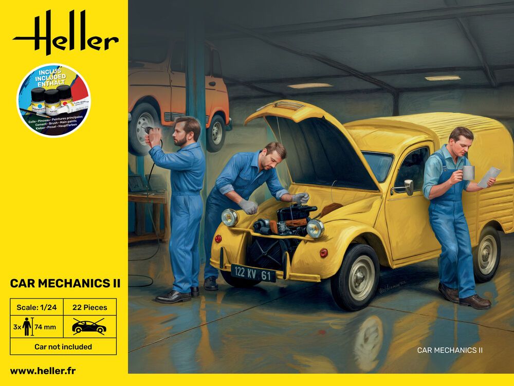 Zdjęcie Mechanicy samochodowi II 1:24 Heller 58756 STARTER KIT